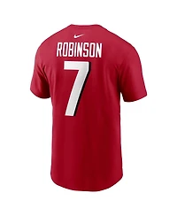 Men's Nike Bijan Robinson Atlanta Falcons Player Name and Number T-shirt
