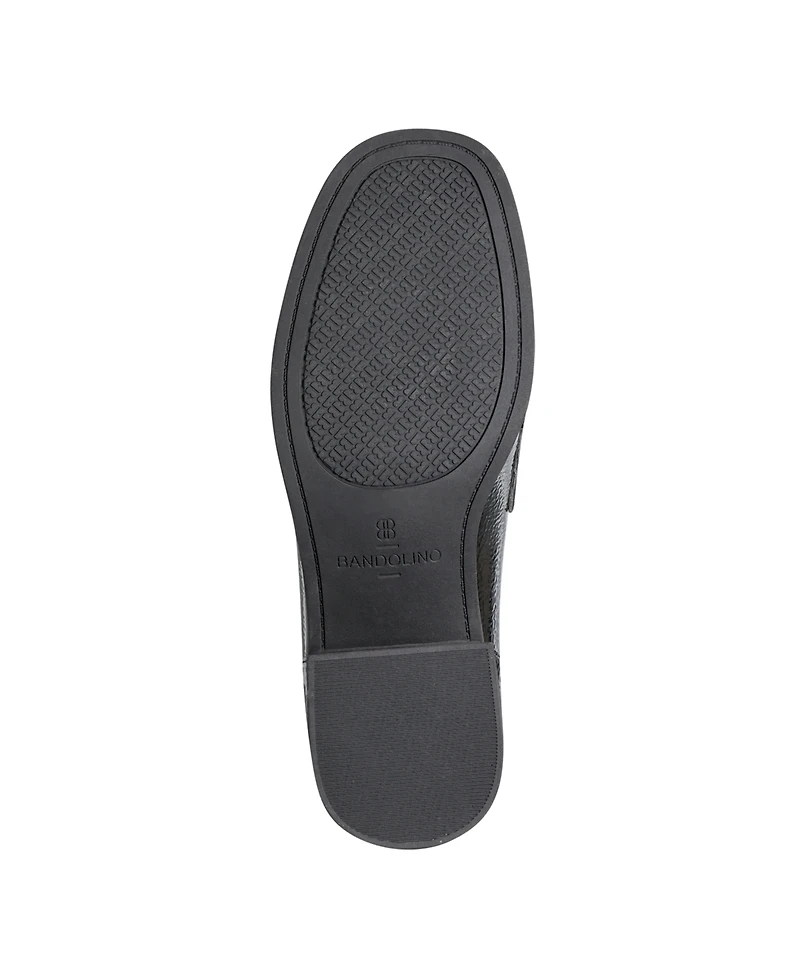 Bandolino Women's Mayble Block Heel Hardware Detail Loafers