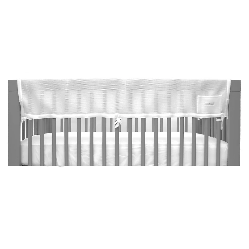 BreathableBaby Breathable Mesh Crib RailGuard Teething Cover, 51" Long Panel