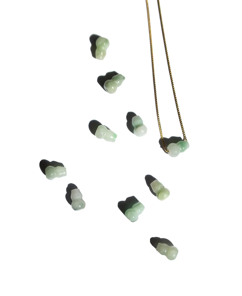 Mini bottle — Jade pendant necklace