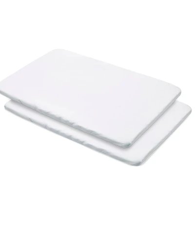 BreathableBaby All-in-One Fitted Sheet & Waterproof Cover for 39" x 27" Play Yard Mattress (2-Pack)