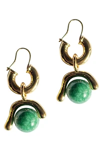 seree Cecile — Jade drop earrings