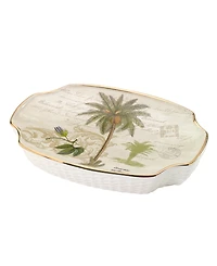 Avanti Colony Palm Tree Textured Ceramic Soap Dish