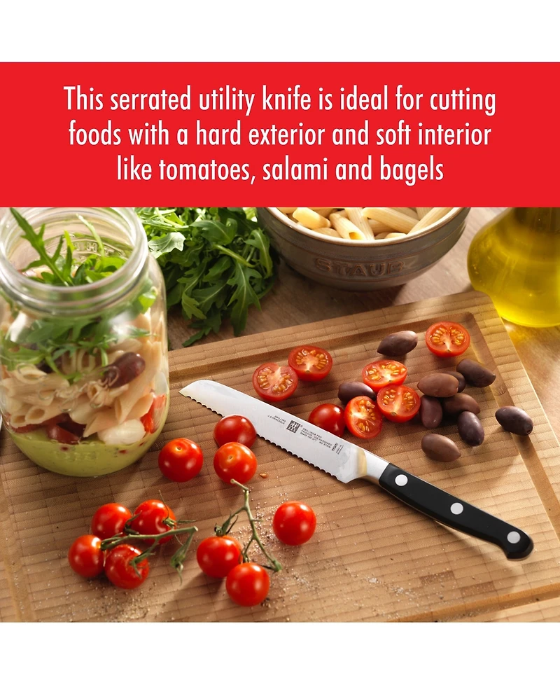 Zwilling Pro 5" Serrated Utility Knife