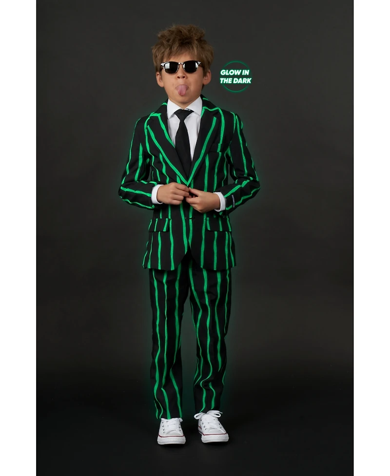 Suitmeister Big Boys Oversized Pinstripe Button Closure Suit Set