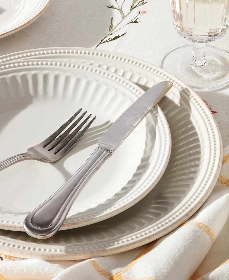 Lenox French Perle Groove Dinner Plates, Set Of 4