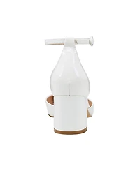 Bandolino Women's Lets Add Square Toe Block Heel Ankle Strap Pumps