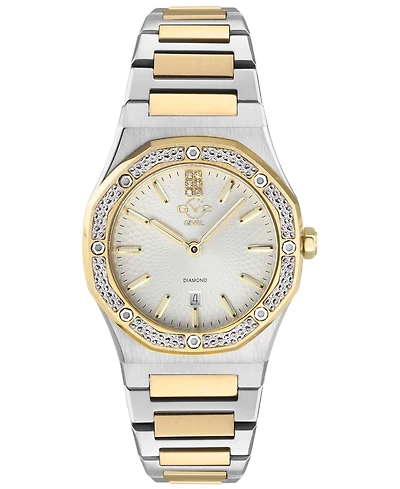 GV2 by Gevril Women's Palmanova Swiss Quartz Two-Tone Stainless Steel Watch 33mm