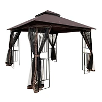 Streamdale 10x10 Outdoor Gazebo Canopy with Mosquito Net