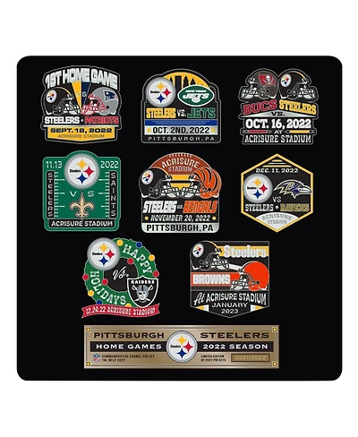 Mojo Licensing Pittsburgh Steelers 9-Pack Collector Pin Set