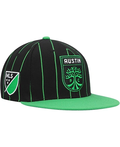 Men's Mitchell & Ness Black Austin Fc Team Pin Snapback Hat