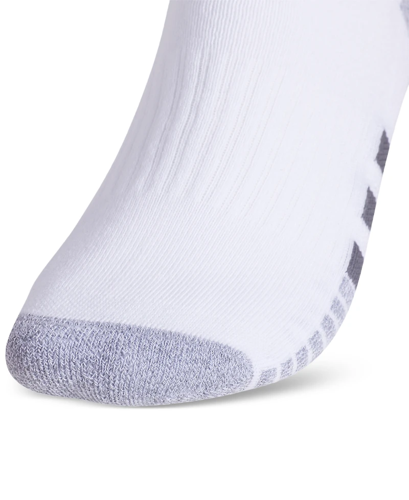 adidas Men's 3-pk. Cushioned Quarter Logo Socks
