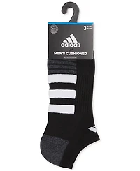 adidas Men's 3-pk. Cushioned No-Show Logo Socks