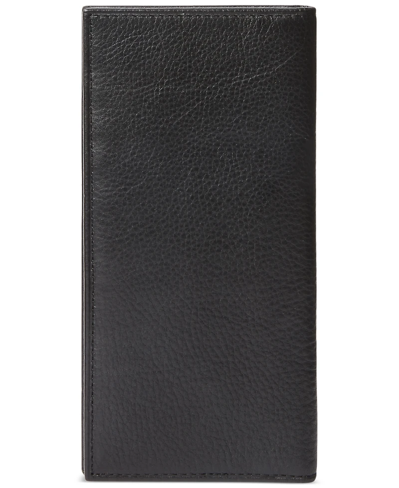 Polo Ralph Lauren Men's Pebbled Leather Narrow Wallet