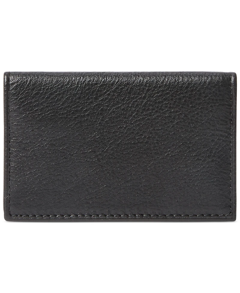 Polo Ralph Lauren Men's Pebbled Leather Card Wallet