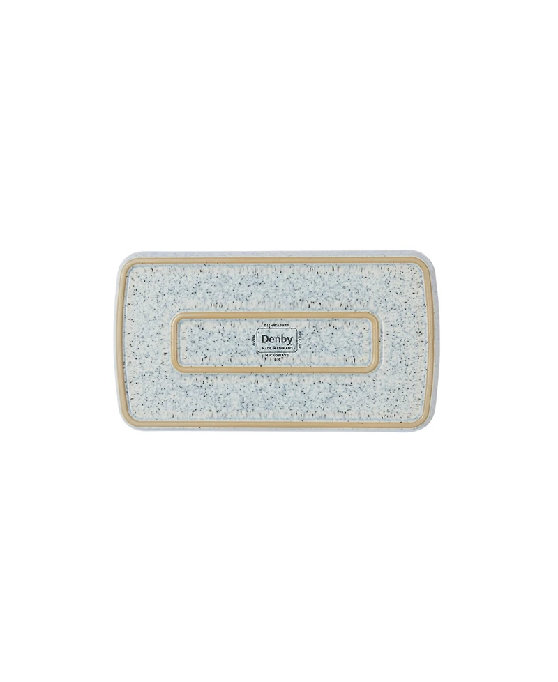 Denby Halo Speckle Rectangular Plate