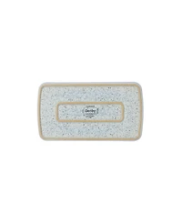 Denby Halo Speckle Rectangular Plate