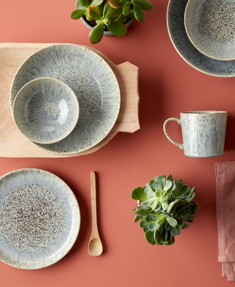 Denby Halo Speckle Rectangular Plate