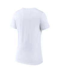 Women's Fanatics White Denver Nuggets 2023 Western Conference Champions Locker Room Plus Size V-Neck T-shirt