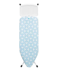 Ironing Board C, 49 x 18", 124 x 45 Centimeter with Solid Steam Unit Holder, 1" 25 Millimeter and White Frame