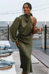 Petal and Pup Women's Amelie One Shoulder Maxi Dress