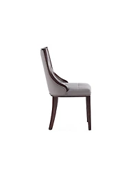 Manhattan Comfort Fifth Avenue 2-Piece Leatherette Upholstered Dining Chair Set