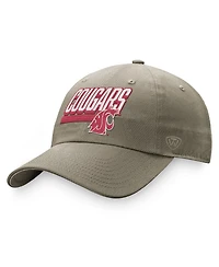 Men's Top of the World Khaki Washington State Cougars Slice Adjustable Hat
