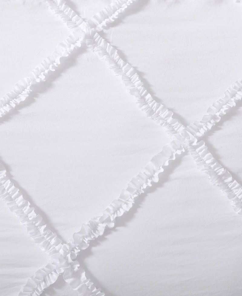 Laura Ashley Norah Solid Microfiber 2 Piece Comforter Set