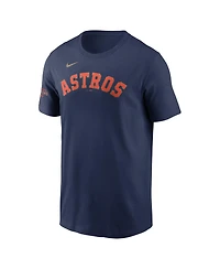 Men's Nike Alex Bregman Navy Houston Astros 2023 Gold Collection Name and Number T-shirt