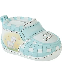 Precious Moments Jesus Loves Me Blue Bootie Ceramic Bank