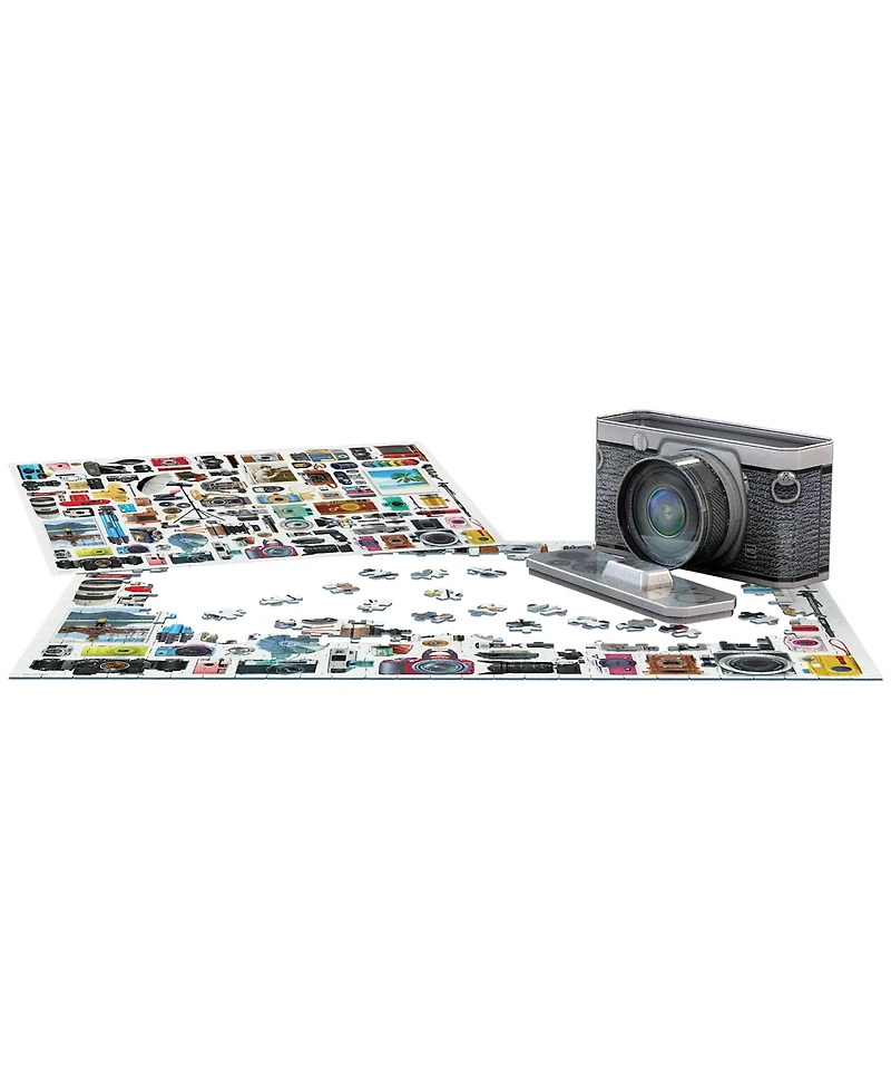 Eurographics Incorporated Classic Cameras Collectible Shaped Tin Puzzle, 550 Pieces