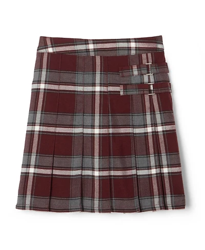 French Toast Little Girls Adjustable Waist Plaid Two-Tab Scooter Skirt