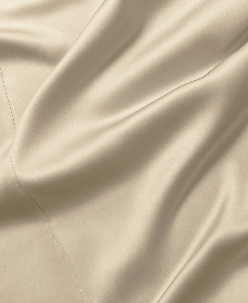 Cariloha Resort 4-Piece Sateen Sheet Set | Ocean Mist Split King Viscose Material Thermal-Regulating, Extra Soft Cooling Sheets