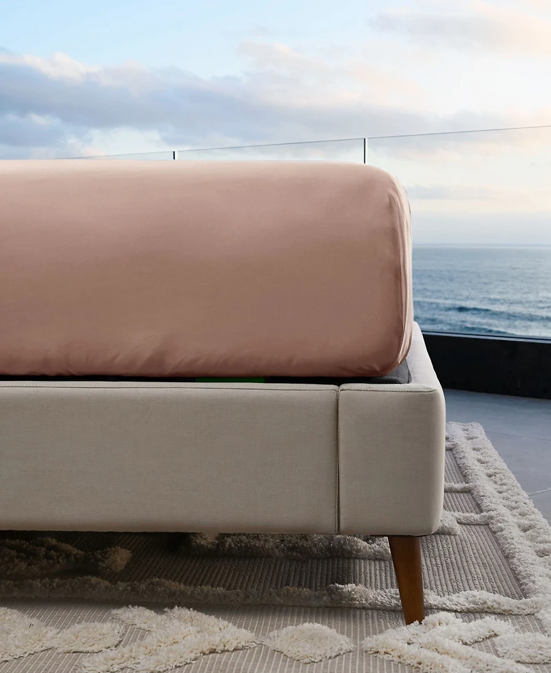 Cariloha Resort 4-Piece Sateen Sheet Set | Harbor Gray King Viscose Material Thermal-Regulating, Extra Soft Cooling Sheets