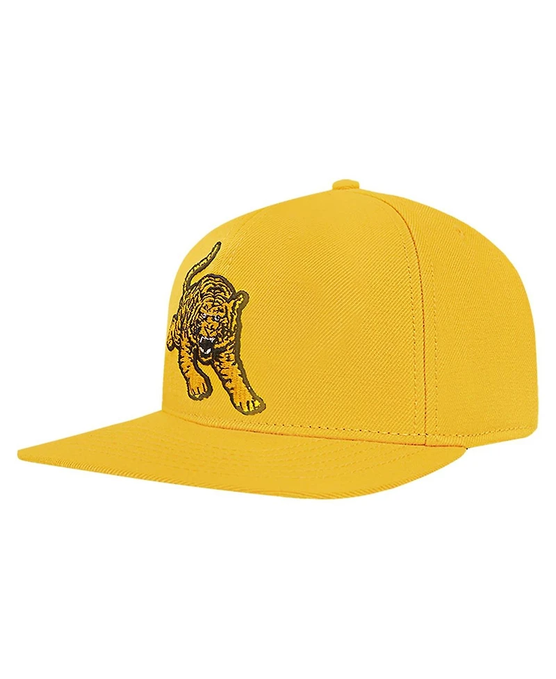 Men's Pro Standard Gold Tuskegee Golden Tigers Evergreen Mascot Snapback Hat