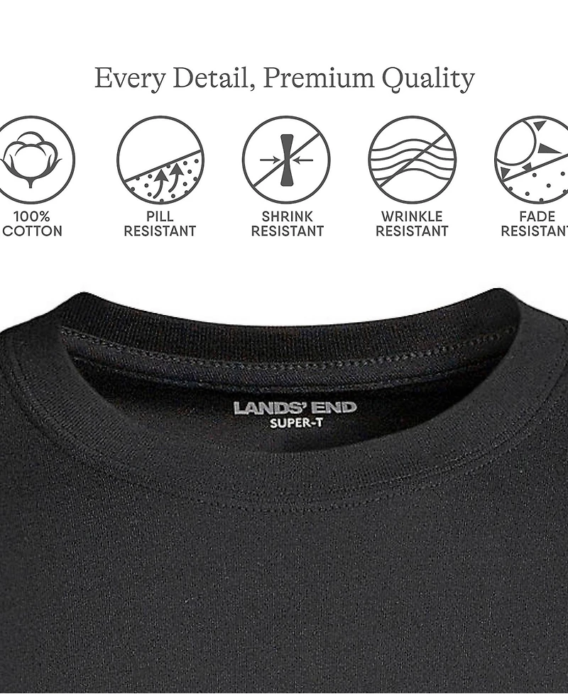 Lands' End Men's Super-t Short Sleeve T-Shirt