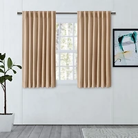Ricardo Chevron 80C/20P Sustainable Unlined Rod Pocket w/Back Tabs Curtain Panel 48"W x 54"L