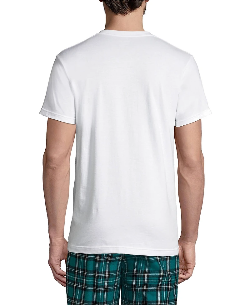 Lands' End Men's Crewneck Undershirt 3 Pack