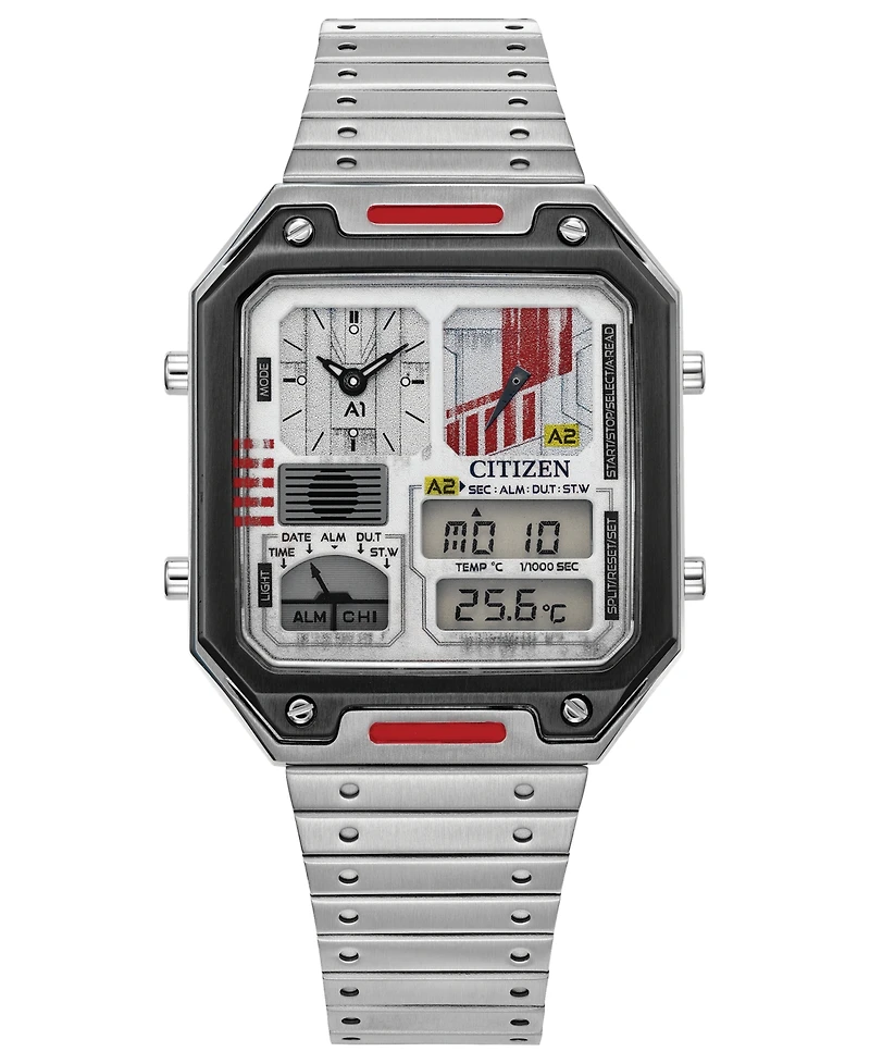 Citizen Men's Star Wars Rebel Pilot Ana-Digi Stainless Steel Bracelet Watch 33mm