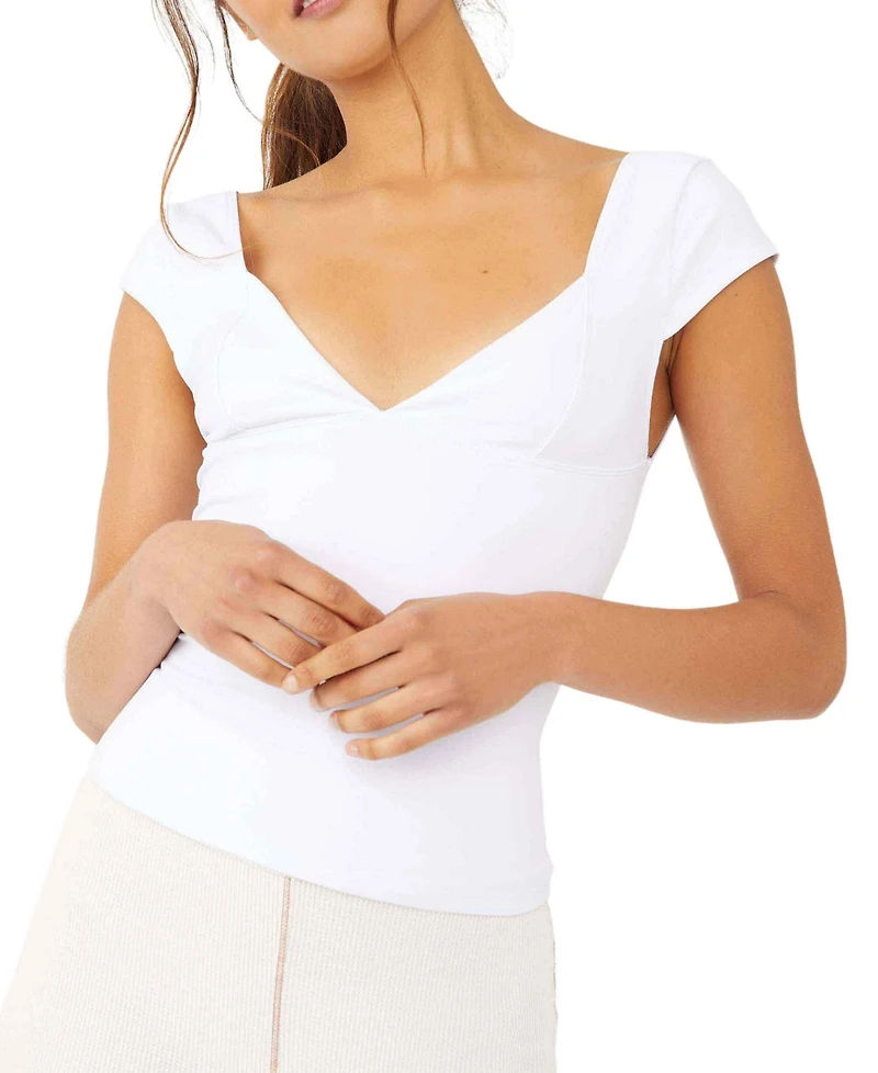 Free People Women's Cap-Sleeve Corset Camisole