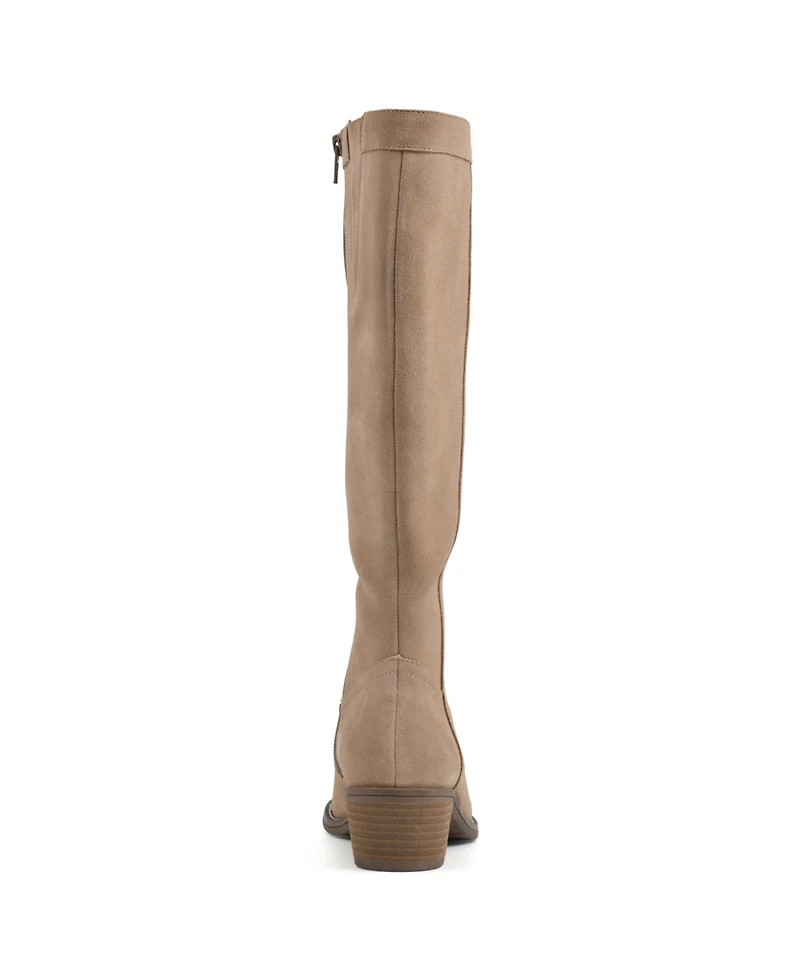 White Mountain Women's Altitude Wide Calf Knee High Boots