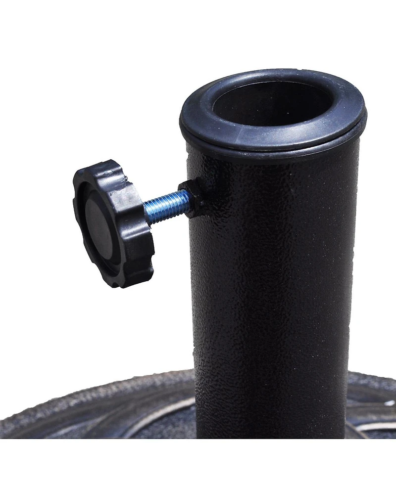 Costway 22'' Round Umbrella Base Stand Market Patio Standing Outdoor Living Heavy Duty