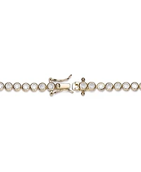 Rachel Glauber Cubic Zirconia Round Bezel 3mm Set Plating Options Bracelet