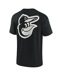 Men's and Women's Fanatics Signature Black Baltimore Orioles Super Soft Short Sleeve T-shirt