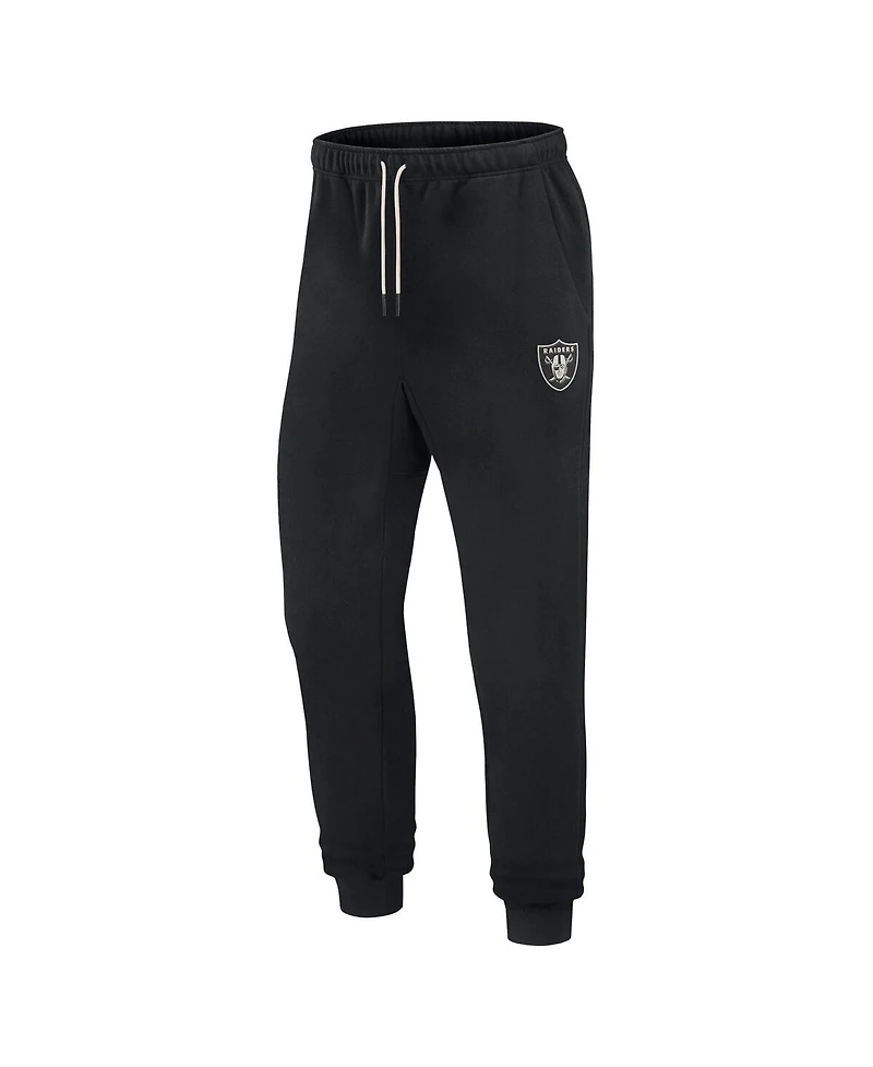 Men's and Women's Fanatics Signature Black Las Vegas Raiders Super Soft Fleece Jogger