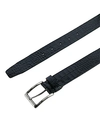 Trafalgar Men's Matisse 35mm Mock Croc Leather Belt