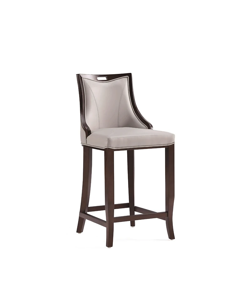 Manhattan Comfort Emperor Leatherette Upholstered Barstool