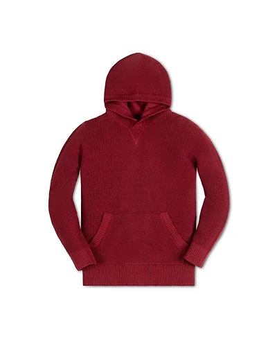 Hope & Henry Baby Boys Long Sleeve Hooded Henley Sweater