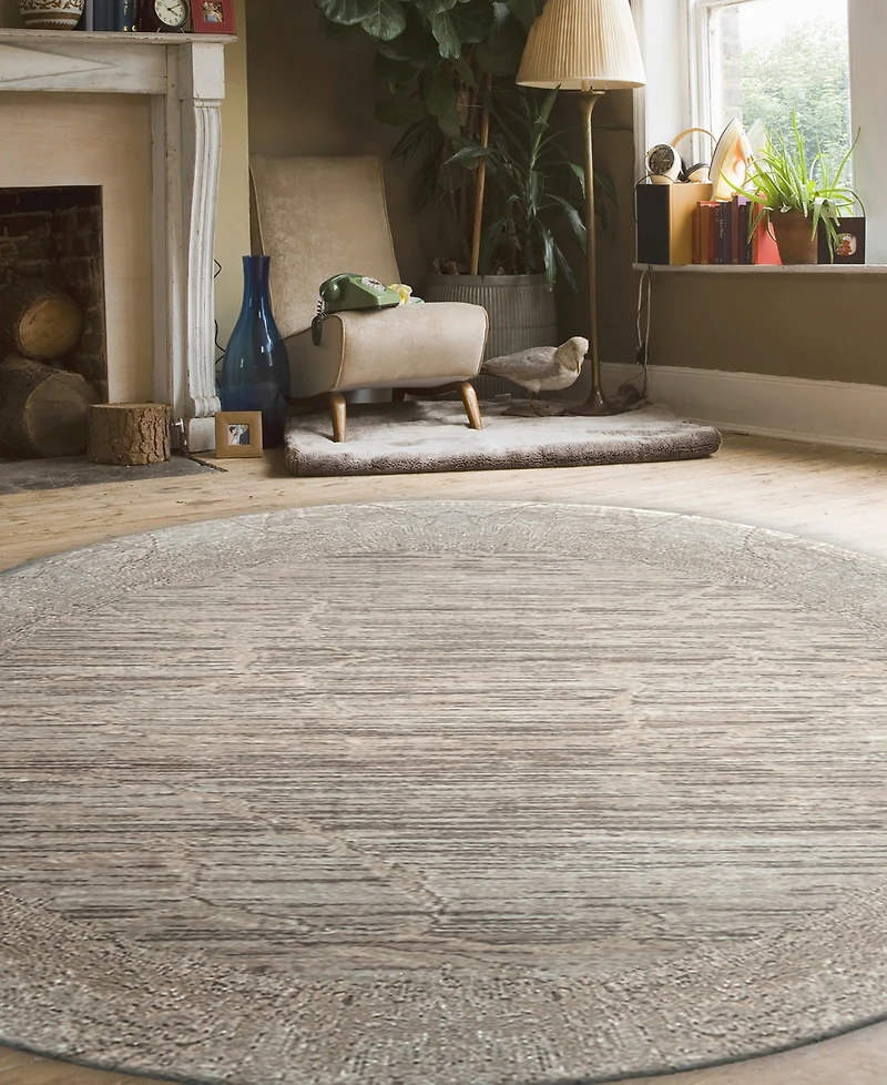 Closeout! Km Home Davide 7'10" x Round Area Rug