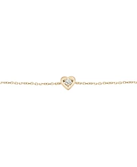 Audrey by Aurate Diamond Heart Link Bracelet (1/10 ct. t.w.) in Gold Vermeil, Created for Macy's